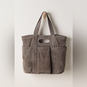 Free People Suede Caravan Tote 🔥Charcoal
